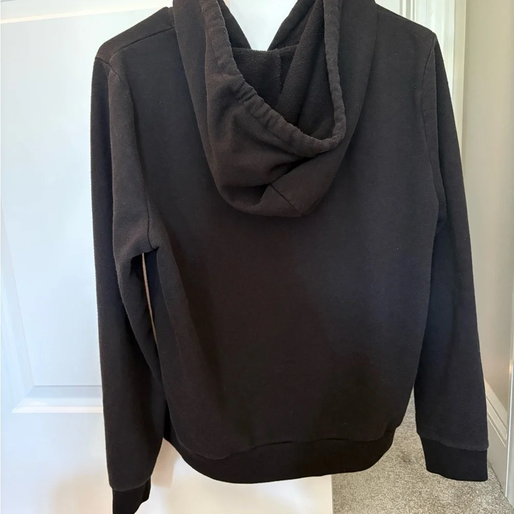 PINK Victoria's Secret Black Hoodie with White Logo - Picture 3 of 3